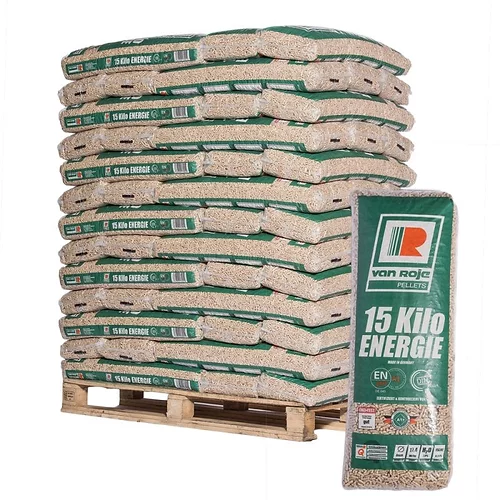 Van Roje pellets – pallet with 65 x 15 kg bags