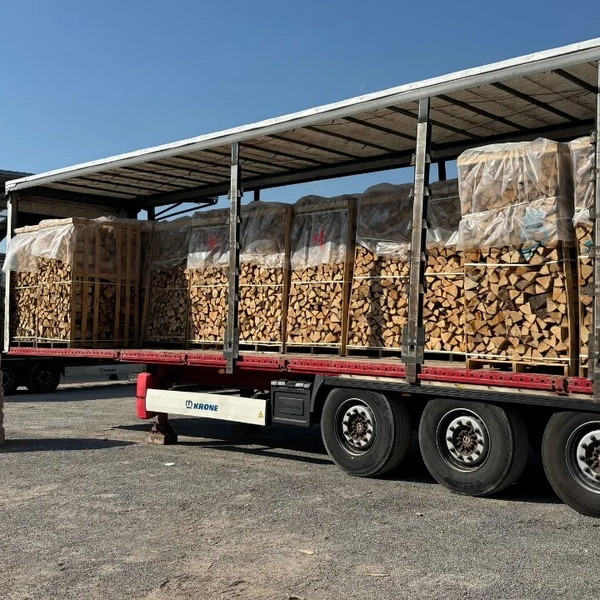 Birkenholz – LKW-Ladung (48 RM) – 50 cm Scheite – Professionelle Verpackung