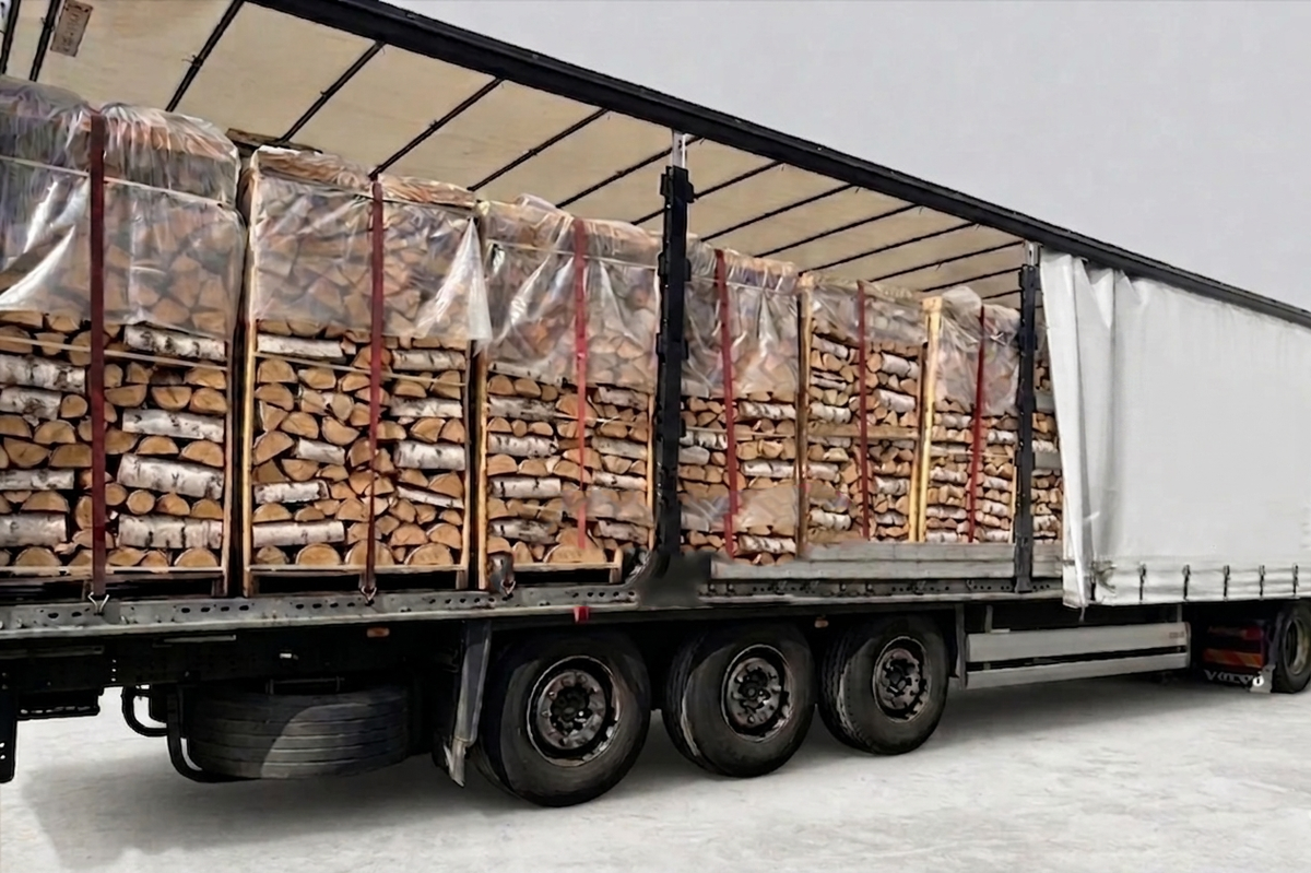 Truck load firewood - hornbeam - 30/33 cm - kiln-dried - 2 RM pallets