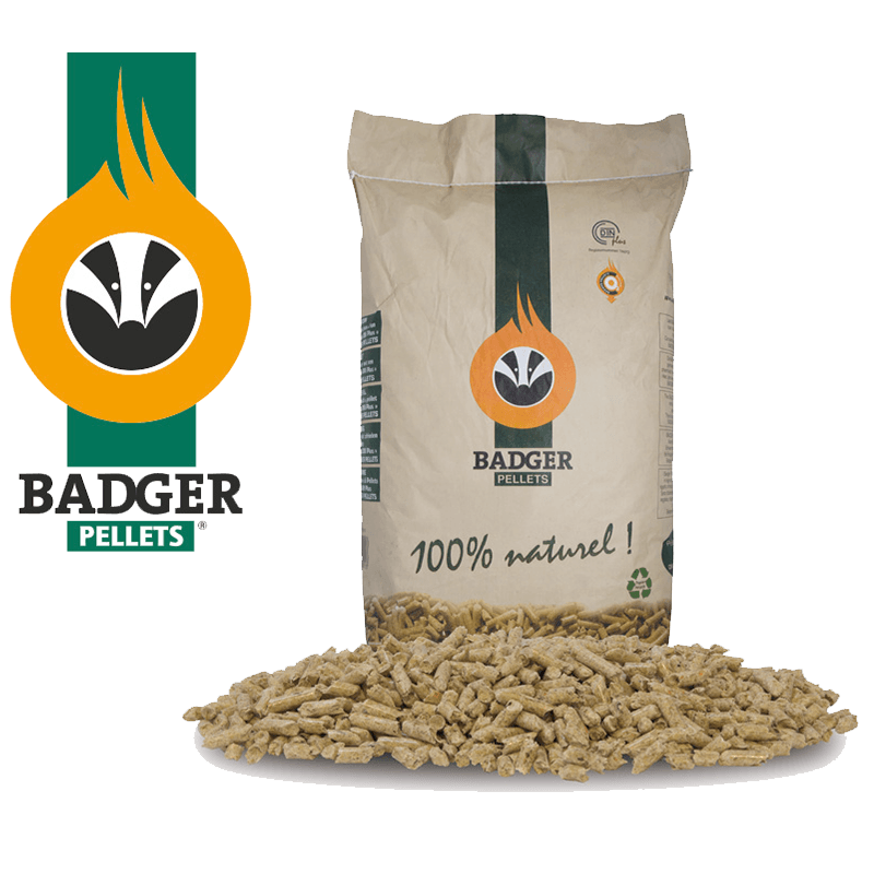 BADGER Pellet pallet – 65 bags of 15 kg each