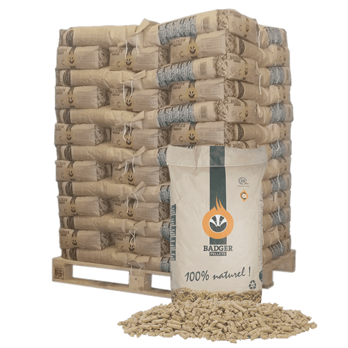 BADGER Pellets-Palette – 65 Säcke à 15 kg